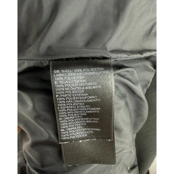 The North Face Quilted Jacket Black L Diamond Pattern Puffer Jacket Gorpcore - Picture 12 of 13